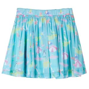 vidaXL Falda plisada infantil color aguamarina claro 116