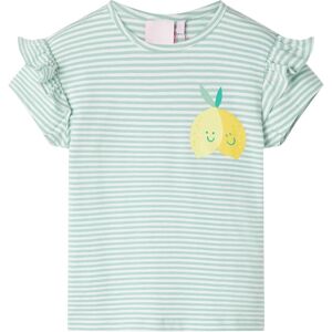 vidaXL Camiseta infantil verde menta 140