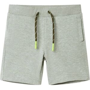 vidaXL Pantalones cortos infantiles con cordón caqui claro mélange 92