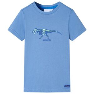 vidaXL Camiseta infantil azul medio 116