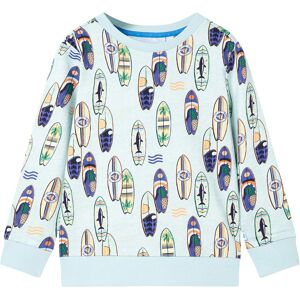 vidaXL Sudadera infantil azul suave melange 140