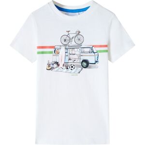 vidaXL Camiseta infantil color crudo 128