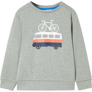 vidaXL Sudadera infantil caqui claro mélange 116