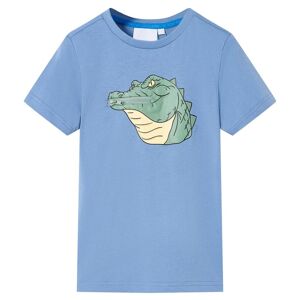 vidaXL Camiseta infantil azul medio 92