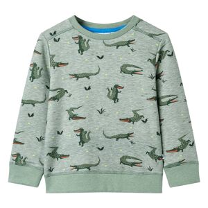 vidaXL Sudadera infantil caqui claro mélange 128