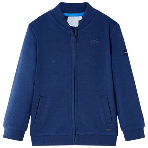 vidaXL Sudadera infantil con cremallera azul marino 104