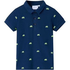 vidaXL Polo infantil azul marino 92