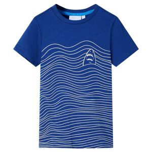 vidaXL Camiseta infantil azul oscuro 140