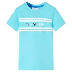 vidaXL Camiseta infantil aguamarina 116