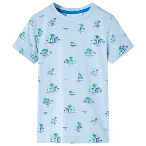 vidaXL Camiseta infantil azul claro 128