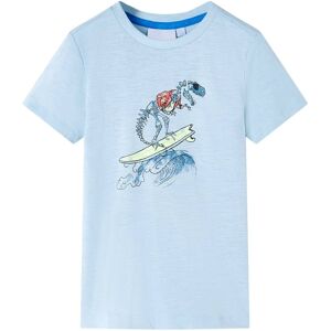 vidaXL Camiseta infantil azul claro 128