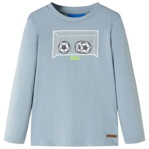 vidaXL Camiseta infantil de manga larga azul claro 116