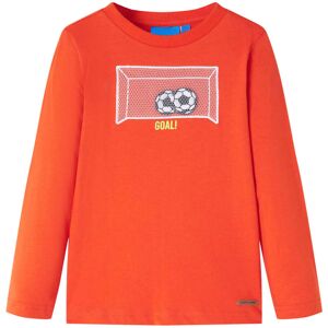 vidaXL Camiseta infantil de manga larga naranja brillante 116