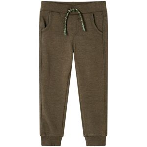 vidaXL Pantalón de chándal infantil caqui mélange 104