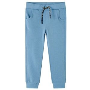 vidaXL Pantalones de chándal infantiles azul medio 116