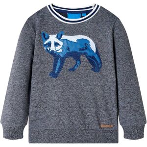 vidaXL Sudadera infantil azul marino mélange 104