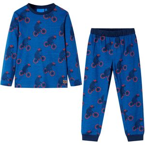 vidaXL Pijama infantil de manga larga petróleo 116