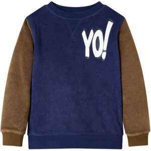 vidaXL Sudadera infantil azul marino oscuro 128