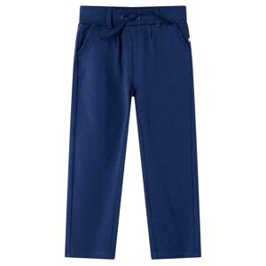 vidaXL Pantalones infantiles con cordón azul marino 116