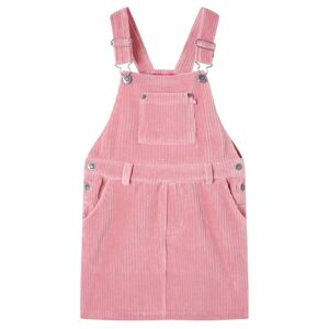 vidaXL Vestido infantil pana rosa claro 140