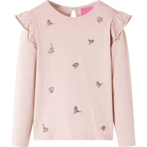 vidaXL Camiseta infantil de manga larga rosa 140