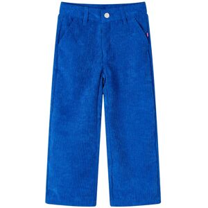 vidaXL Pantalón infantil pana azul cobalto 116