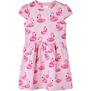 vidaXL Vestido infantil rosa claro 104