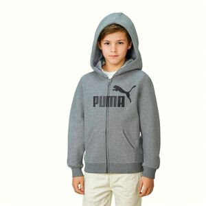Puma - Sudadera Essentials Big Logo Niño, Unisex, Medium Gray Heather, 152 cm