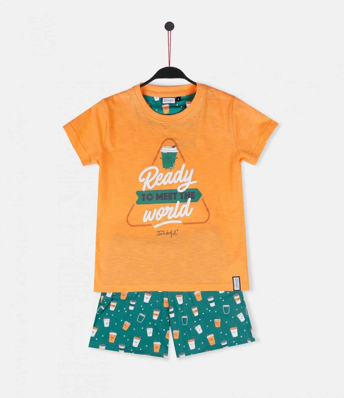 Pijama Juvenil MR WONDERFUL 56729 6 Naranja