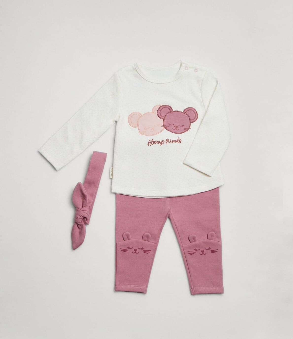 Conjunto Bebé 3 piezas YSABEL MORA 25340 6M Rosa