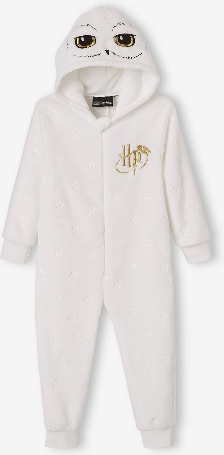 Mono pijama Harry Potter® blanco claro liso con motivos