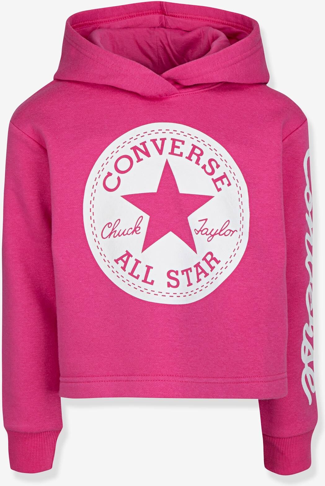 Sudadera con capucha Chuck Patch Cropped Hoodie CONVERSE rosa