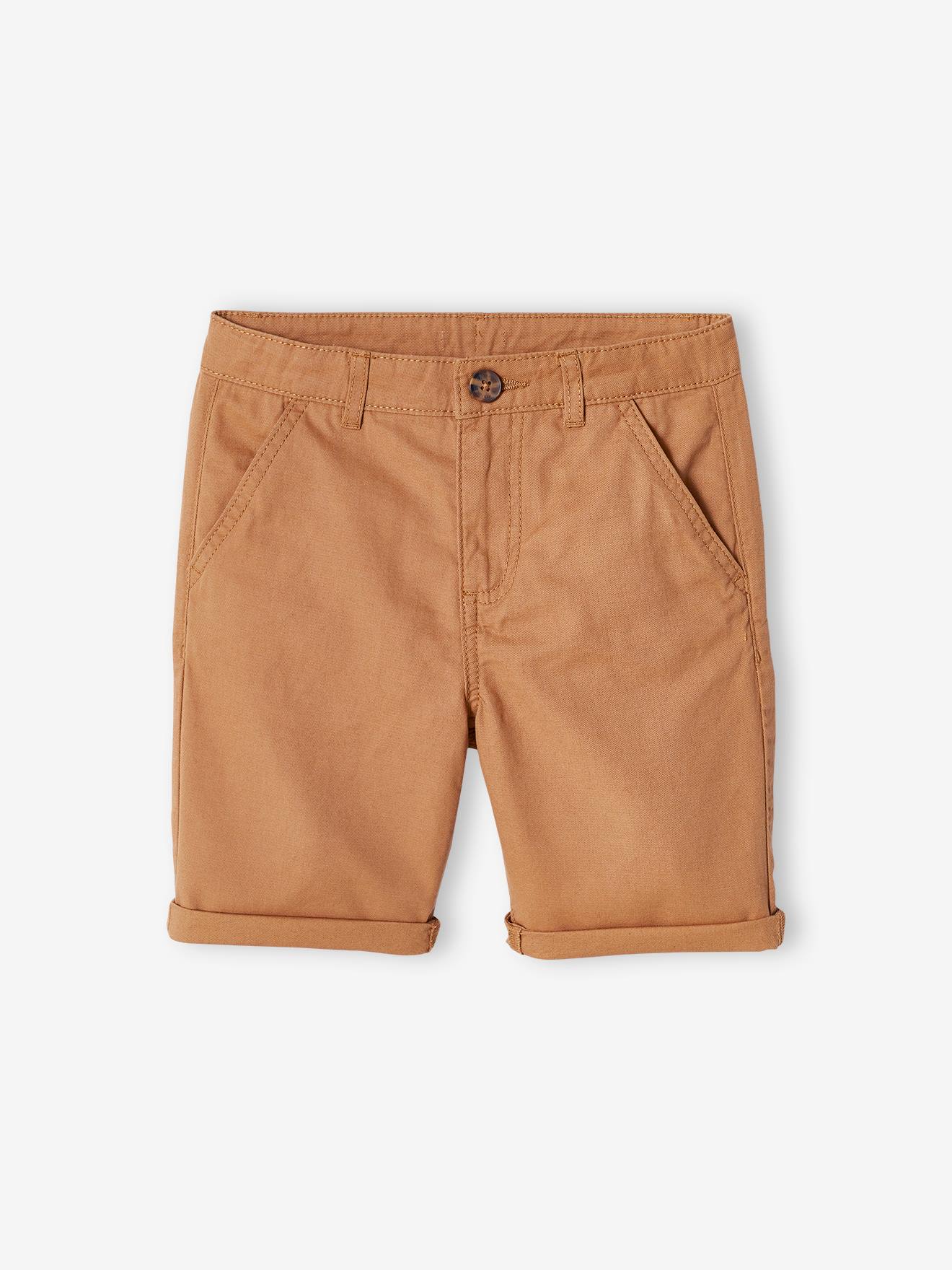 VERTBAUDET Bermudas chino para niño beige