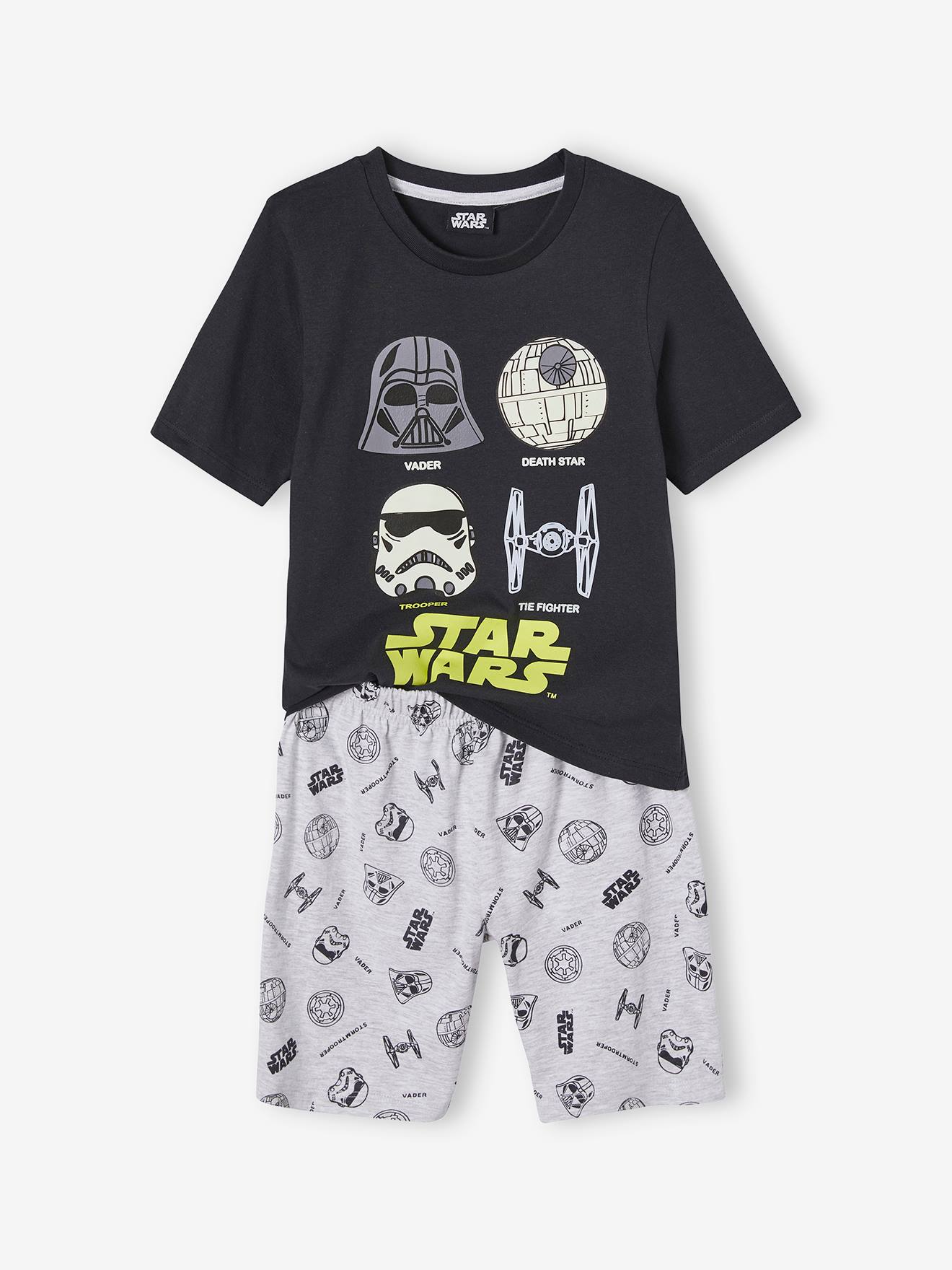 Pijama con short Star Wars® para niño negro