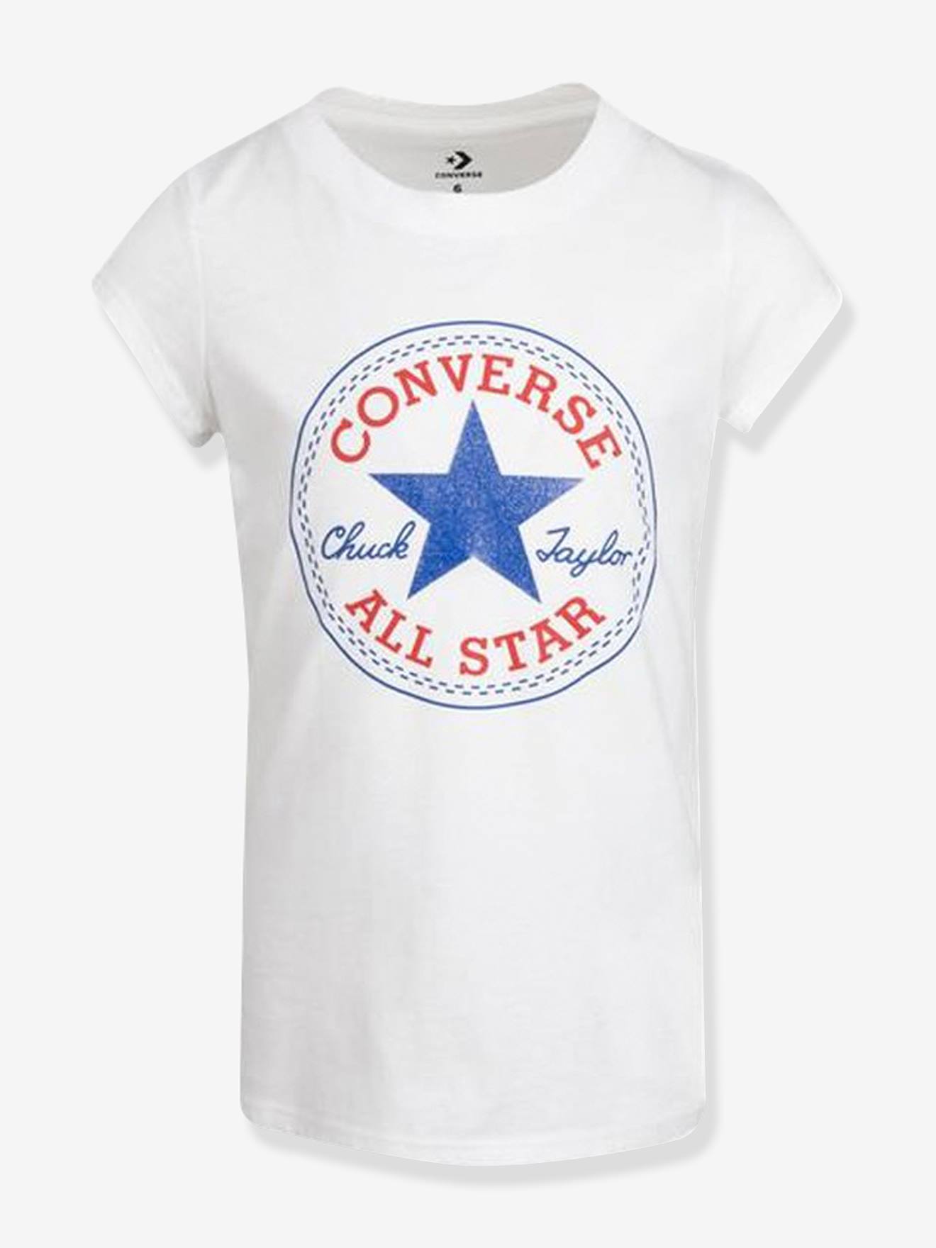 Camiseta Timeless Chuck Patch Tee de CONVERSE blanco