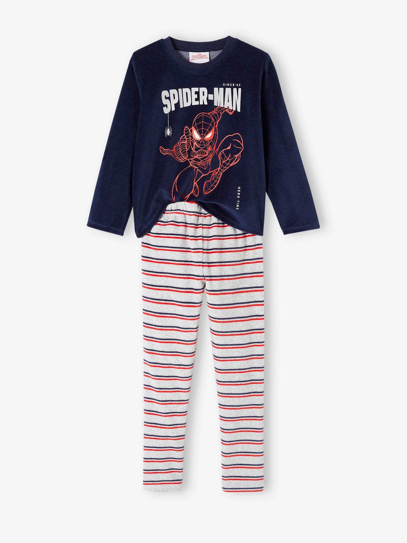 SPIDERMAN Pijama de terciopelo de Marvel® Spider-Man para niño azul marino