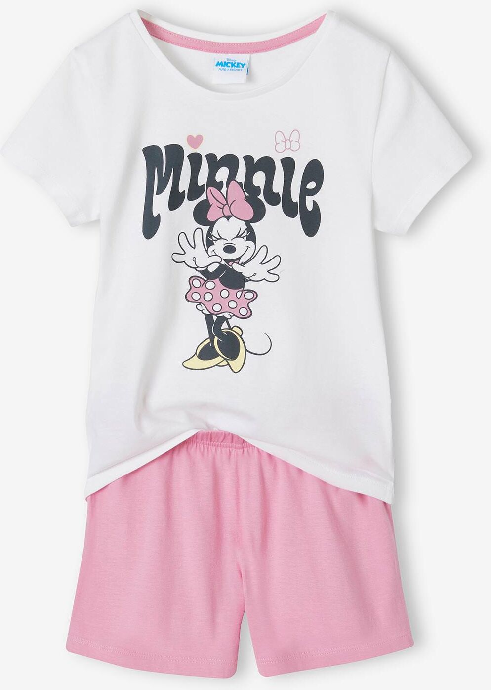 Pijama con short bicolor Disney® Minnie rosa