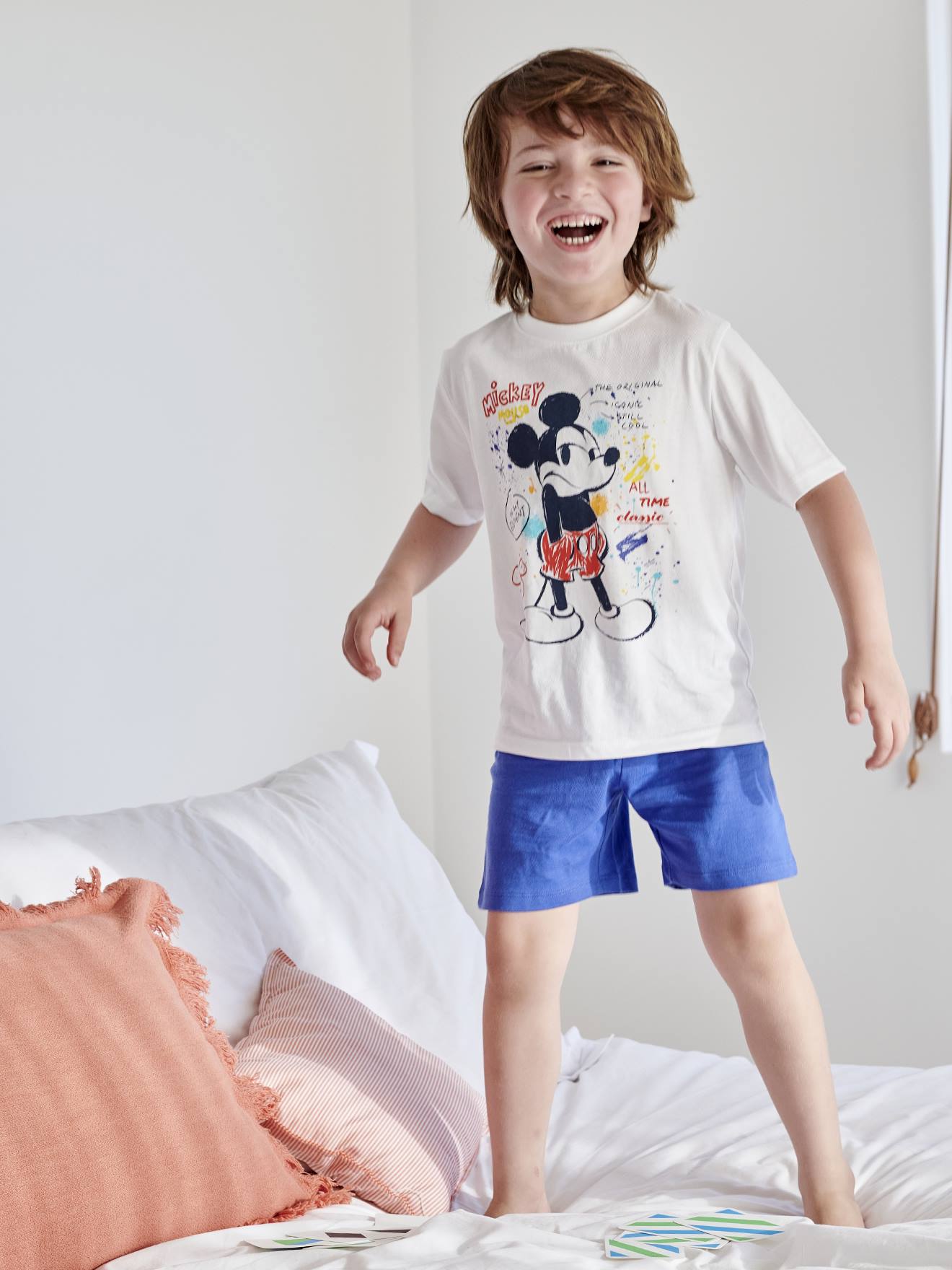 Pijama con short bicolor Disney® Mickey azul