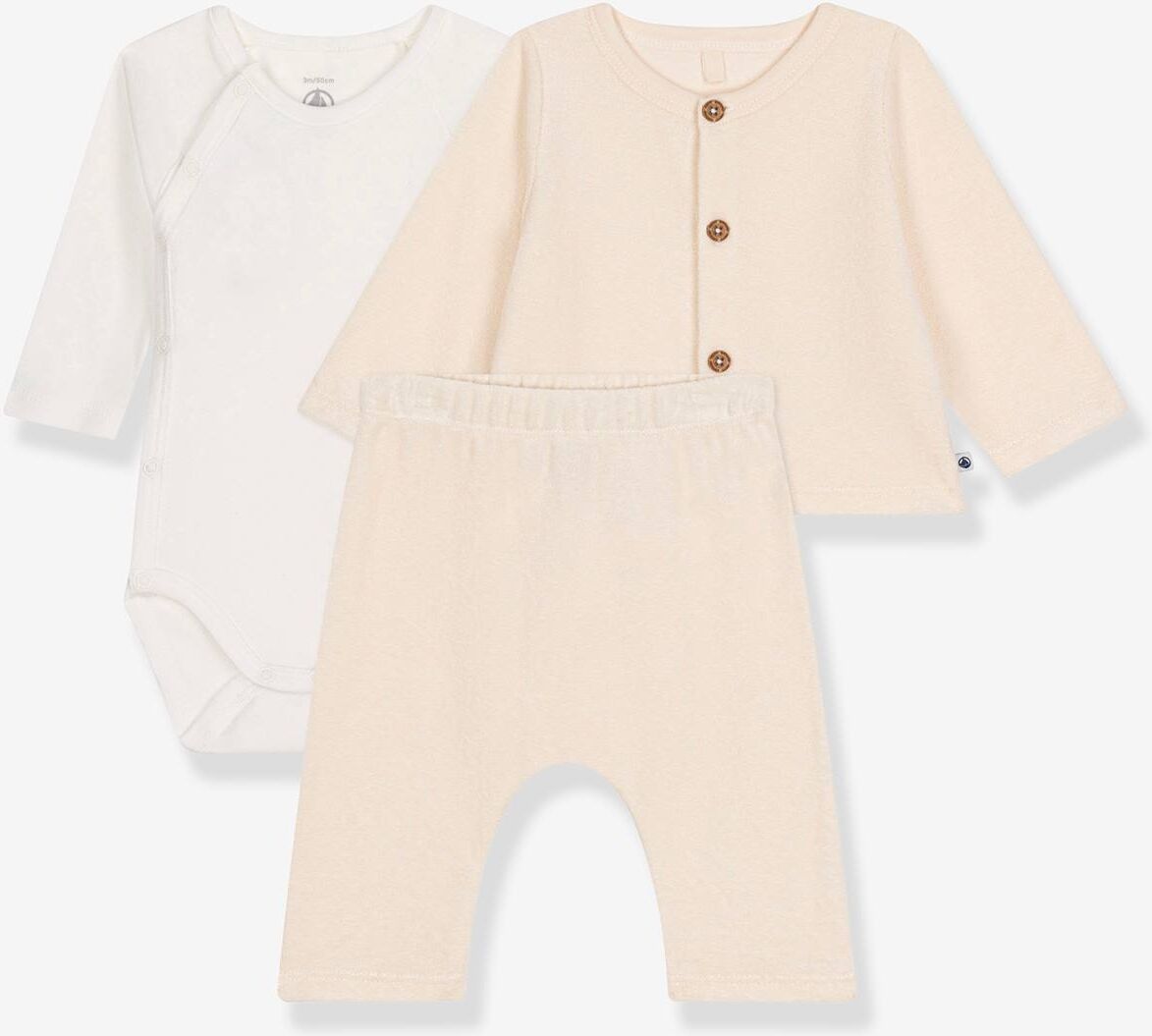 Conjunto para recién nacido PETIT BATEAU beige