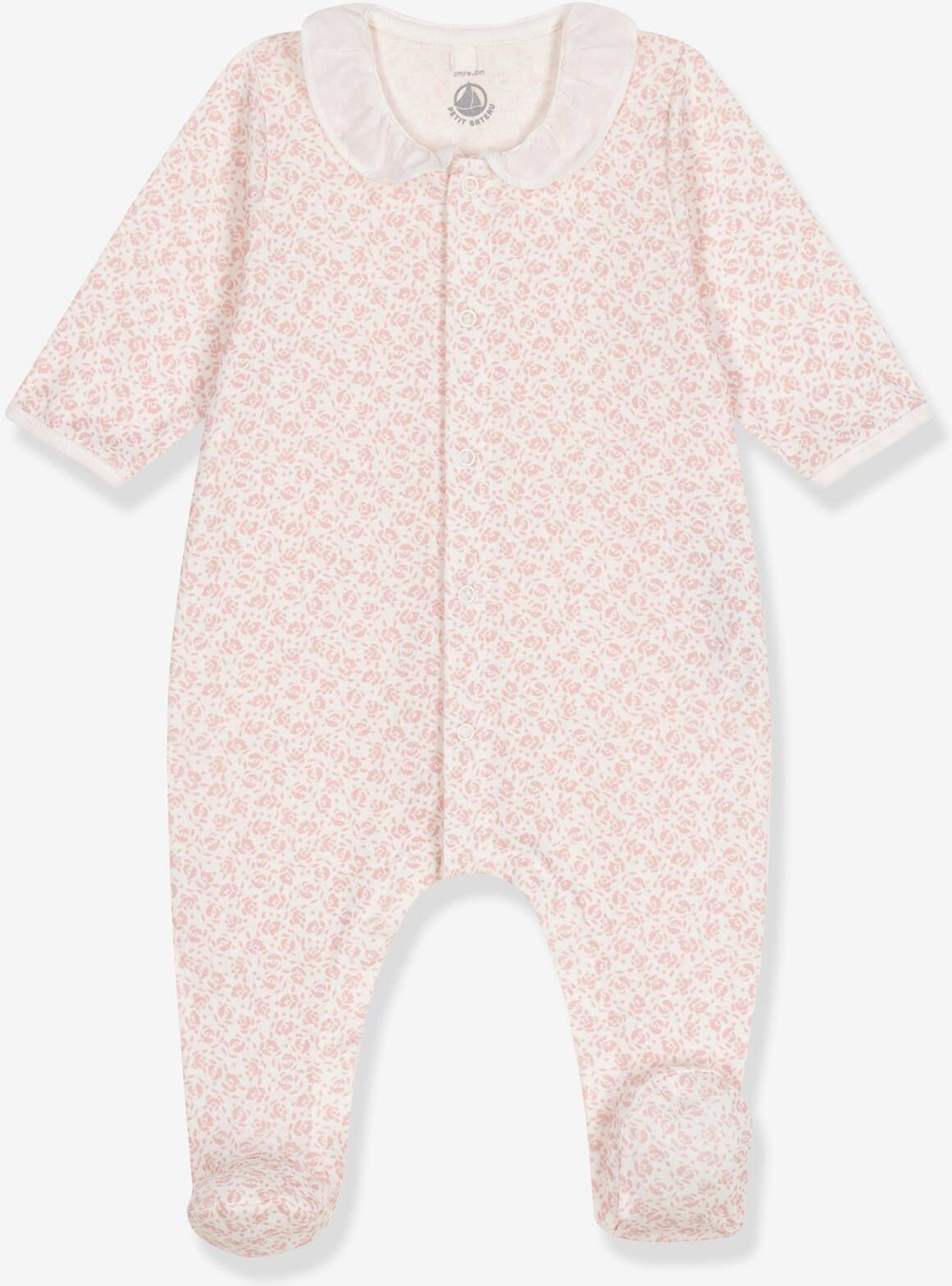 Pijama para bebé PETIT BATEAU rosa rosa pálido