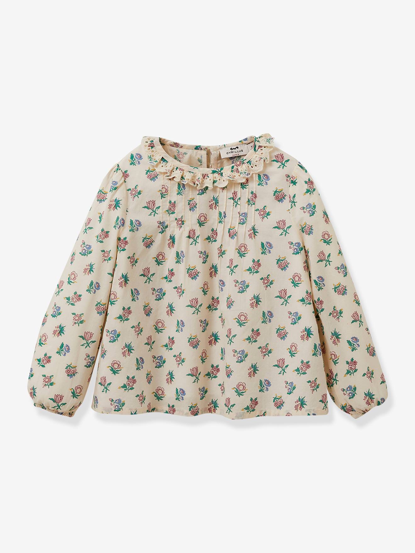 Blusa estampada Suzy niña CYRILLUS crudo