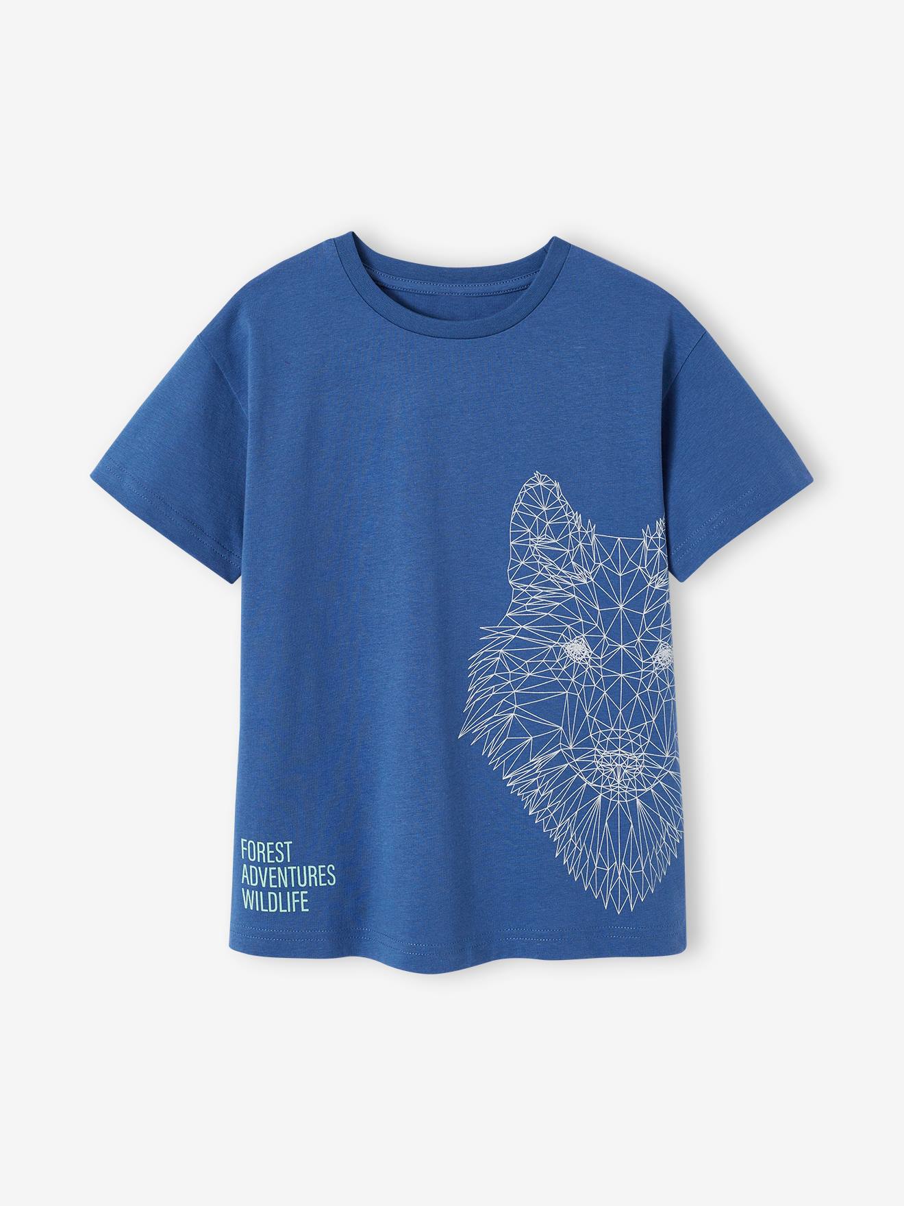 VERTBAUDET Camiseta motivo lobo para niño tinta