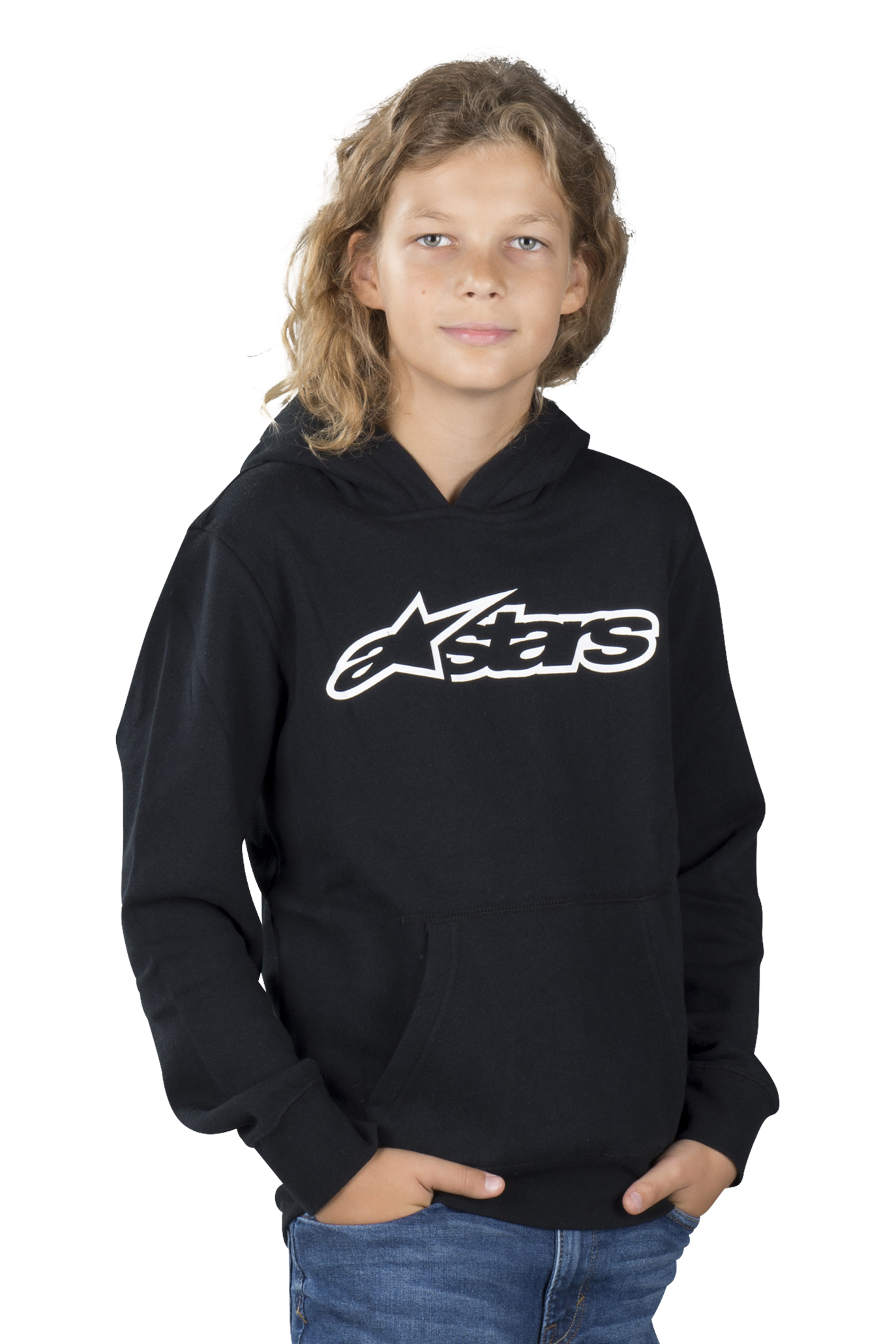 Alpinestars Sudadera con capucha  Blaze Niño Negro-Blanco