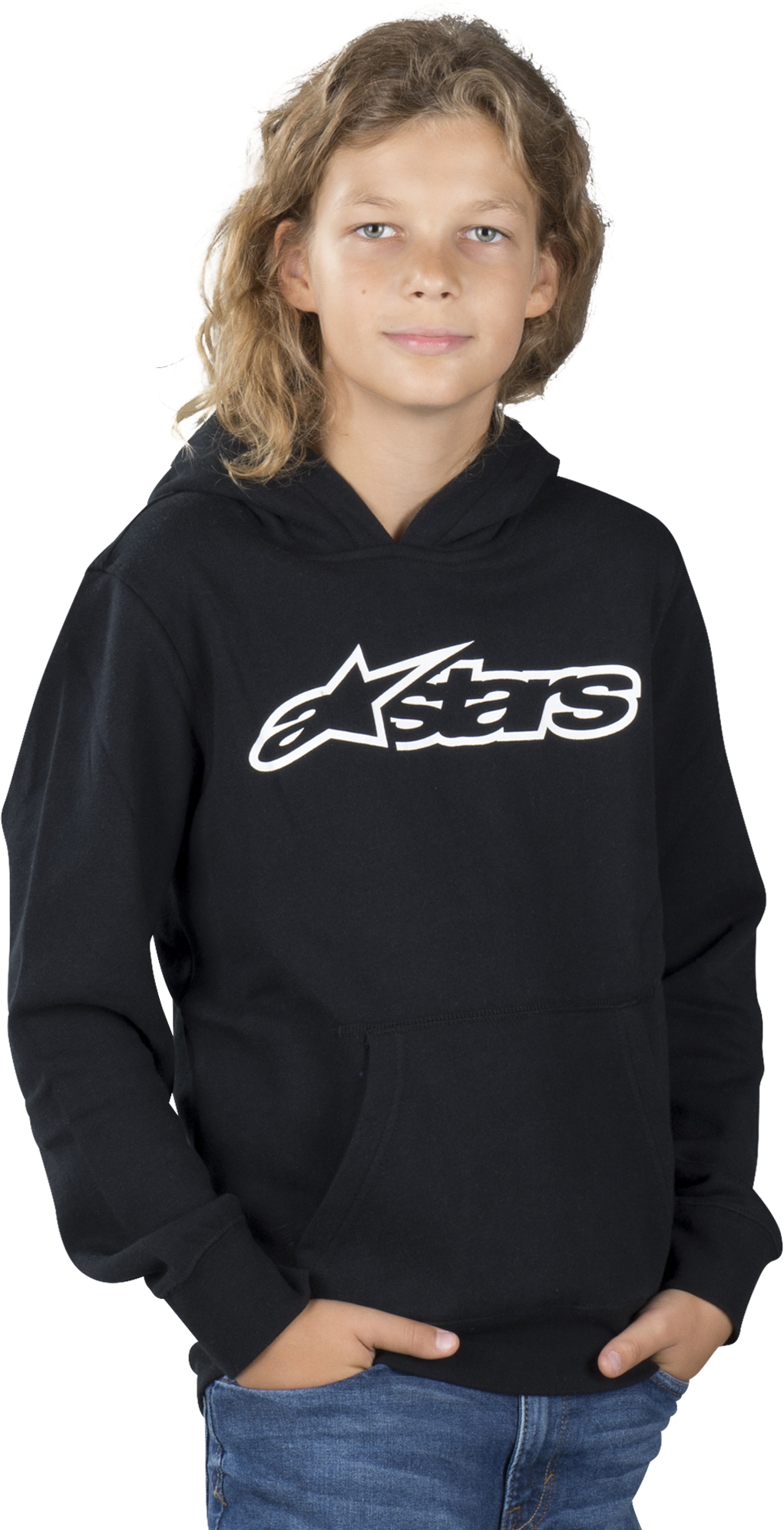 Alpinestars Sudadera con capucha  Blaze Niño Negro-Blanco