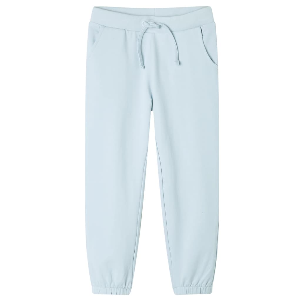 vidaXL Pantalón de chándal infantil azul claro 116