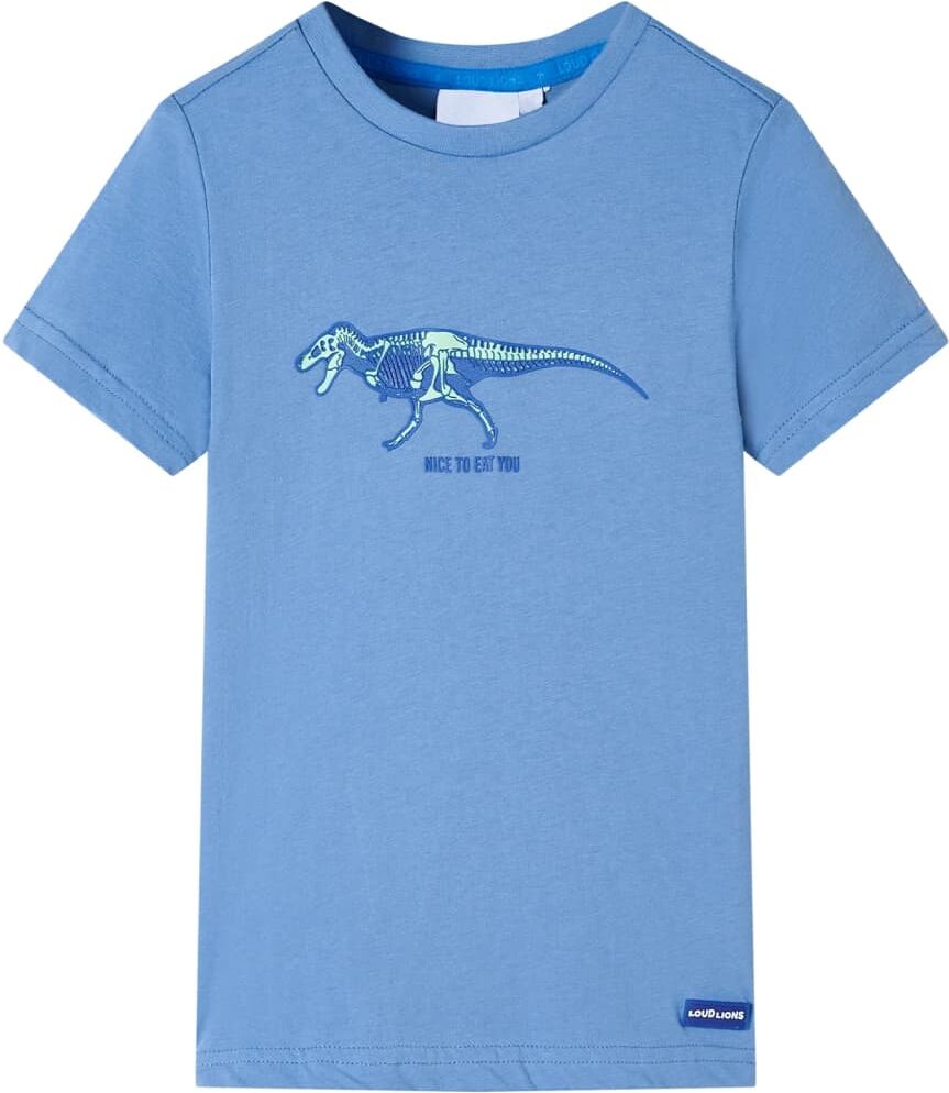 vidaXL Camiseta infantil azul medio 128