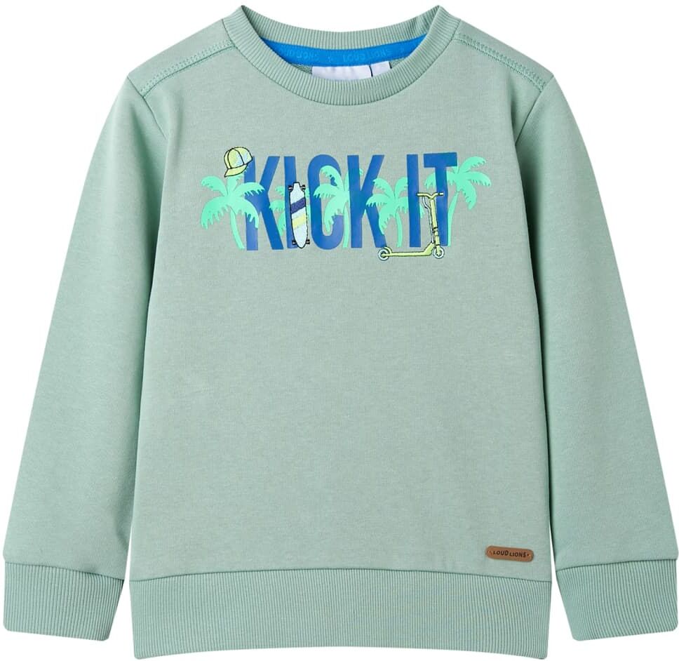 vidaXL Sudadera infantil caqui claro 116