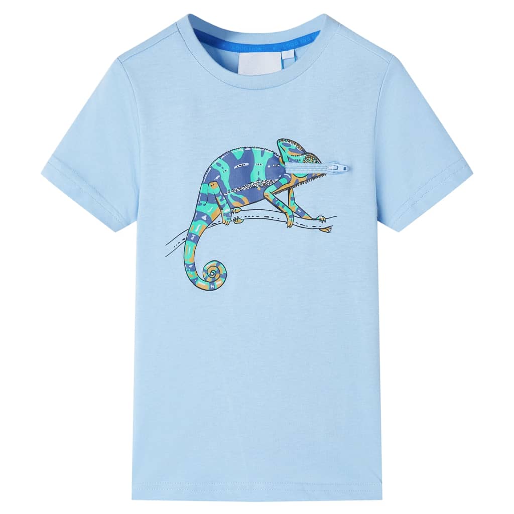 vidaXL Camiseta infantil de manga corta azul claro 116