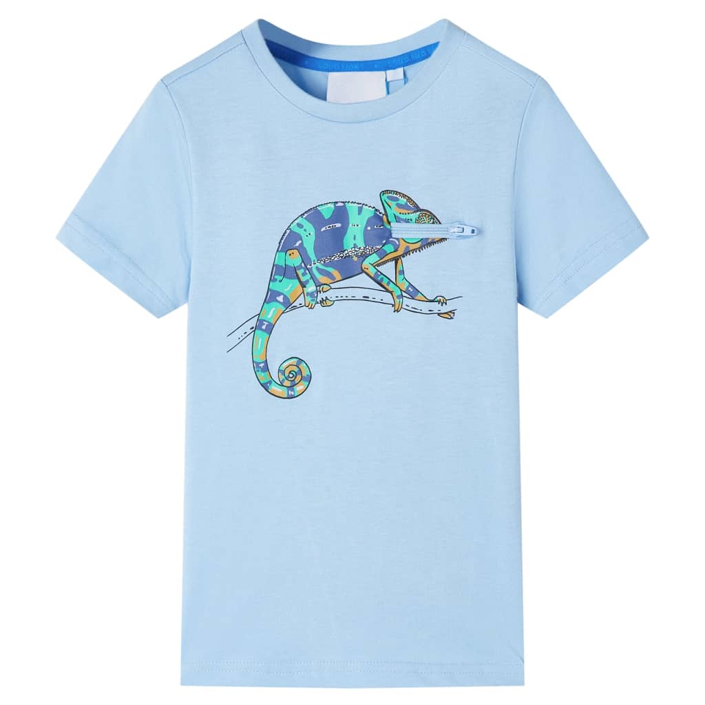 vidaXL Camiseta infantil de manga corta azul claro 128