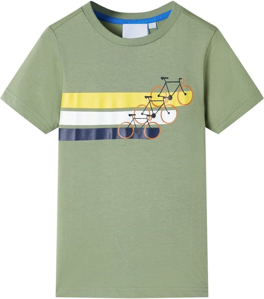 vidaXL Camiseta infantil de manga corta caqui claro 116